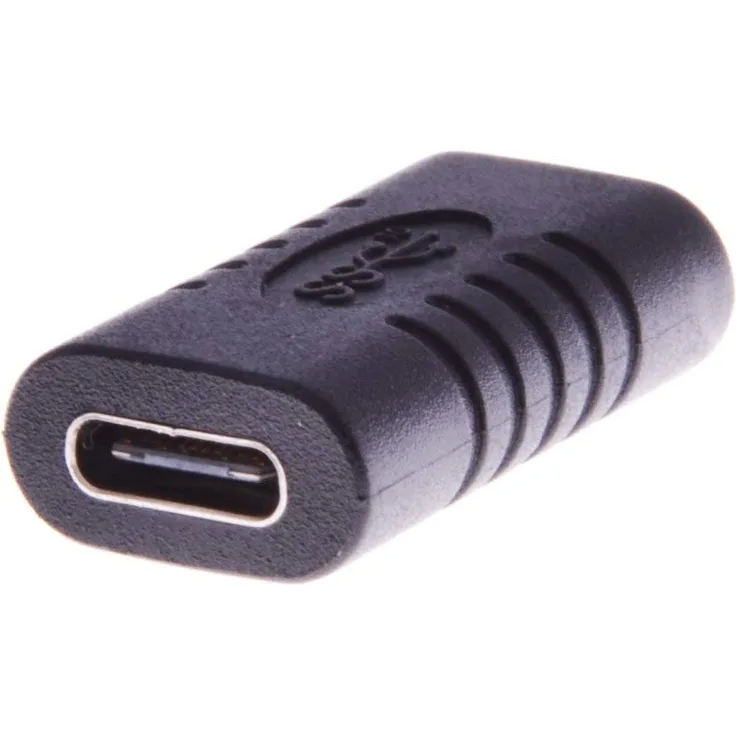 PremiumCord Kupplung USB-C 3.1, Super-Speed 5Gbps, USB 3.1 Typ C Buchse auf Buchse, Farbe schwarz kur31-09