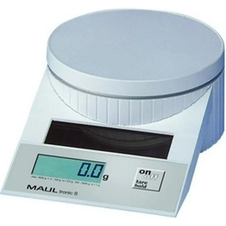 Solar-Briefwaage MAULtronic S, Tragkraft 2 Kg, Mindestlast 2 g, 1512002, Weiß, 1 Stück