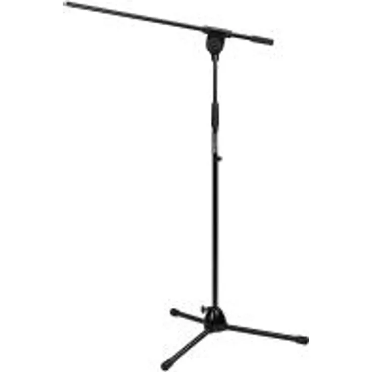 IMG Stageline MS-90-SW Mikrofon-Bodenstativ, trittschallgedämpft, schwarz