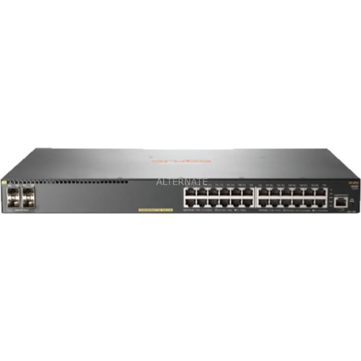 HP Aruba 2930F 24G Rackmount Gigabit Managed Switch, 24x RJ-45, 4x SFP, PoE+ (JL261A)