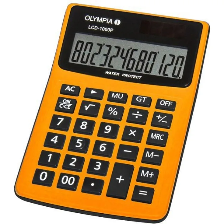 Olympia LCD 1000P Tischrechner orange