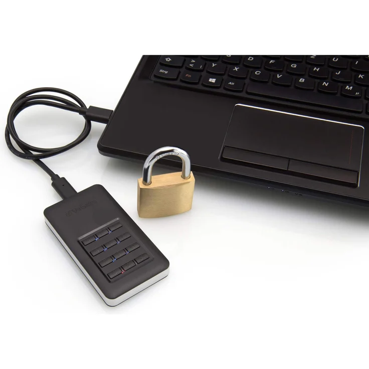 Verbatim Store 'n' Go Portable - Solid-State-Disk - verschlüsselt - 256 GB - extern (tragbar) - USB 3.1 Gen 1 (USB-C Steckverbinder) - 256-Bit-AES (53402) – Bild 4