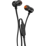 JBL T290 Kompatibel mit Apple und Android Geräten In-Ear Kopfhörer mit Mikrofon, schwarz