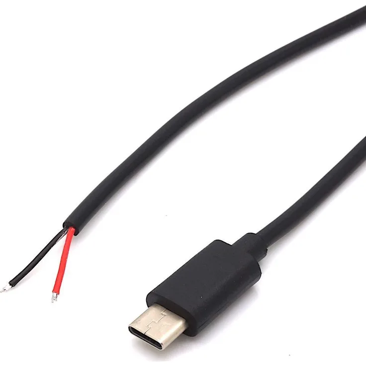 USB Type C Kabel mit offenem Kabelende zur Stromversorgung - Länge: 0,50 m (125191)