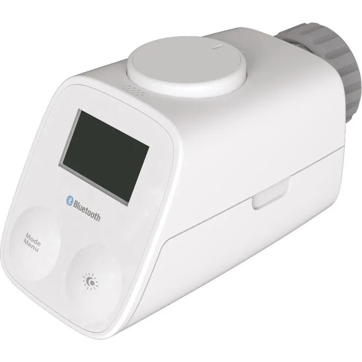 essentials Smart Home Heizungsthermostat Bluetooth, intelligentes Heizkörperthermostat, vielfältige Funktionen, inkl. App, weiß