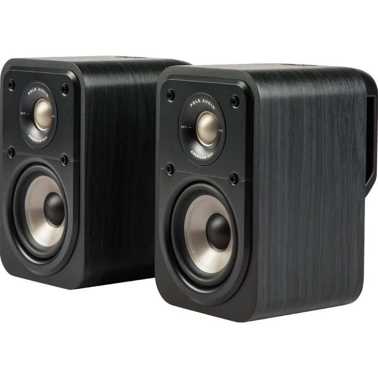 Polk Audio Signature S10E Surround Lautsprecher, HiFi Lautsprecher für Musik und Heimkino Sound, Uni-Pole Lautsprecher, 20 - 100 Watt, 8 Ohm, High Res, 72Hz - 40kHz schwarz – Bild 1
