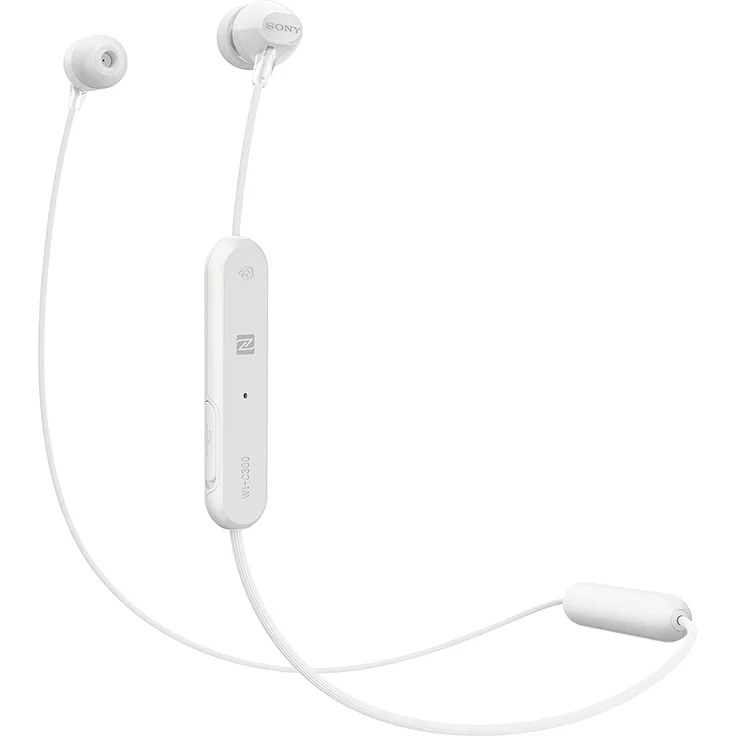 Sony WI-C300 In-Ear Kopfhörer, mit Bluetooth, Mikrofon, weiß – Bild 1