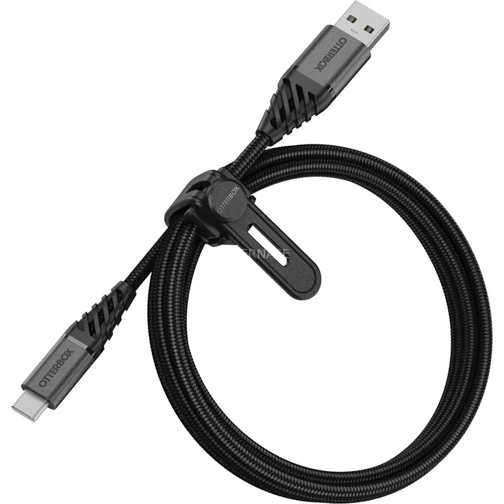 Otterbox Premium Ladekabel USB-A > USB-C, USB-PD Kabel, schwarz, 1 Meter