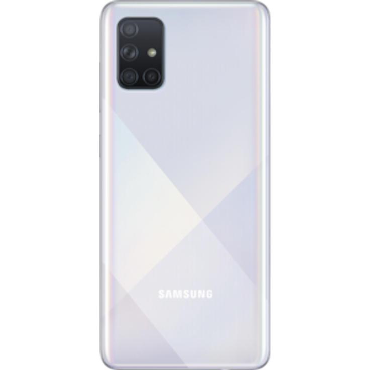 Samsung Galaxy A71 Smartphone 17cm (6,7 Zoll) SAMOLED-Display, 128GB interner Speicher, Nano-SIM, Android, Prism Crush Silver – Bild 3