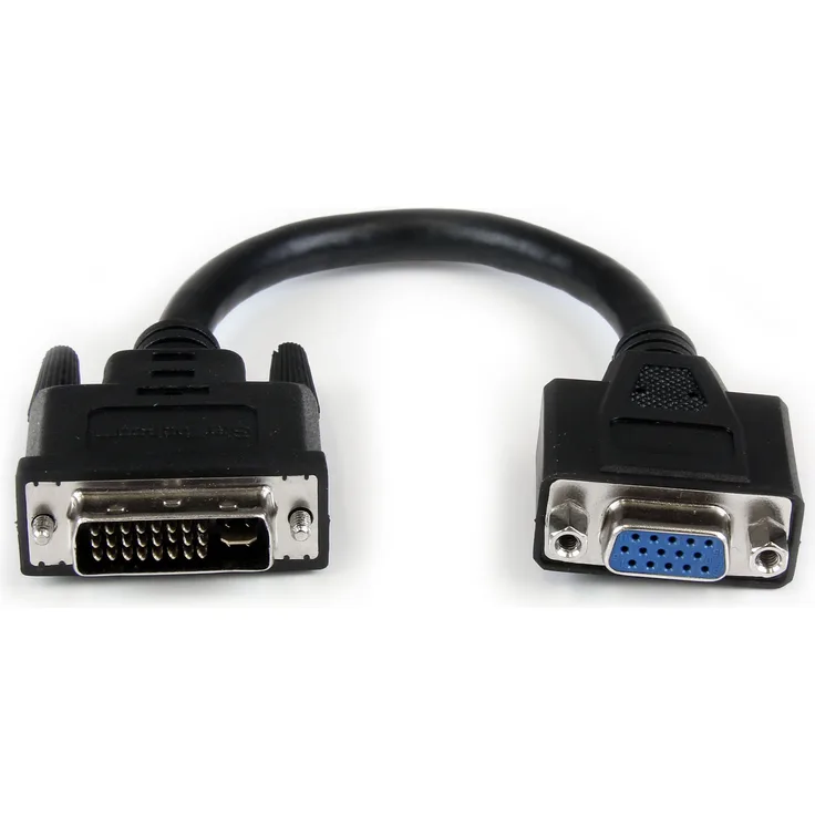 StarTech.com VGA auf DVI Monitor Adapter 20cm, VGA (15 pin) (Buchse) DVI-I (29 pin) (Stecker) Kabel, VGA- DVI Dongle