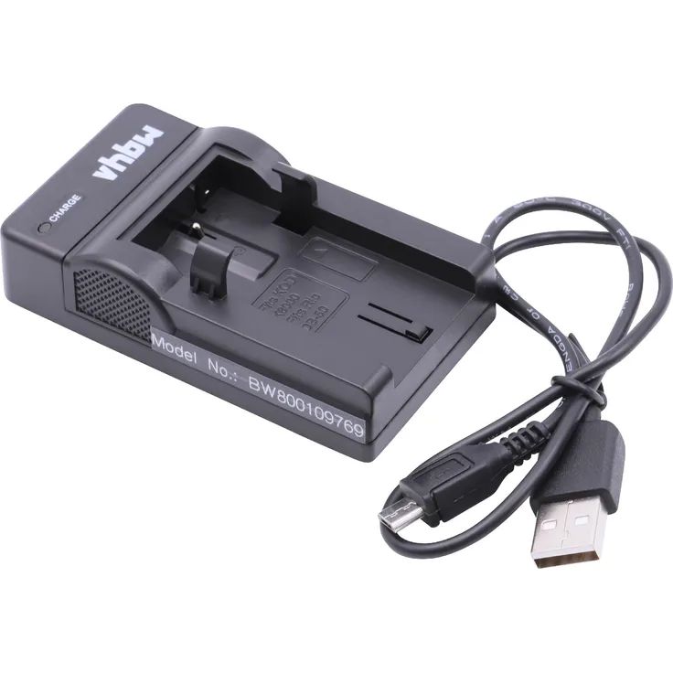 vhbw Micro USB Ladegerät Ladekabel passend für Kamera Kodak Easyshare Z1012 IS, Z1015 IS, Z1085 IS, Z1485 IS, Z612, Z712 IS, Z812 IS, Z8612 IS.