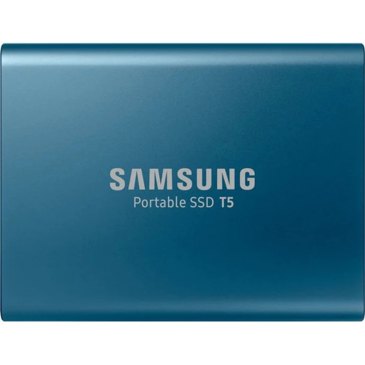 Samsung T5 MU-PA500 - Solid-State-Disk - verschlüsselt - 500 GB - extern (tragbar) - USB 3.1 Gen 2 (USB-C Steckverbinder) - 256-Bit-AES - Ocean Blue (MU-PA500B/EU) – Bild 1