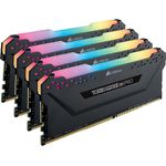 Corsair Vengeance RGB PRO 32GB (4x8GB) DDR4 3200MHz C16 XMP 2.0 Enthusiast RGB LED-Beleuchtung Speicherkit - schwarz - Preisvergleich