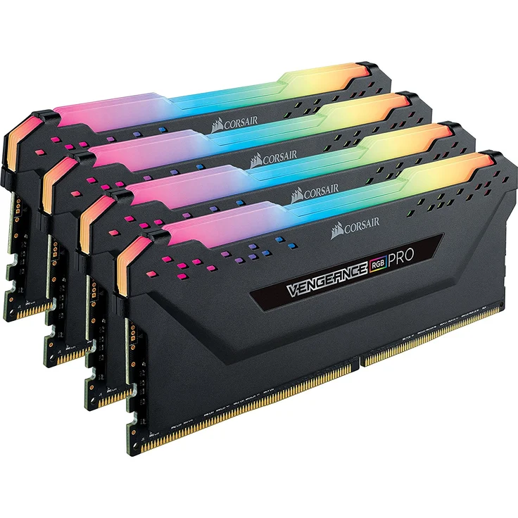Corsair Vengeance RGB PRO 32GB (4x8GB) DDR4 3200MHz C16 XMP 2.0 Enthusiast RGB LED-Beleuchtung Speicherkit - schwarz - Preisvergleich – Bild 1