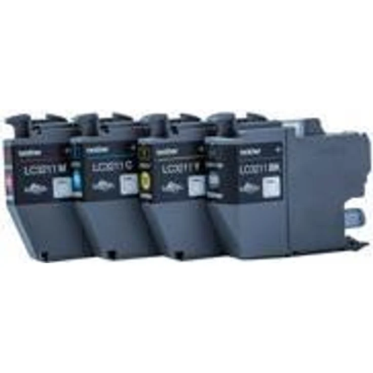 Brother LC-3211VAL 200 Seiten, schwarz, cyan, magenta, gelb, Tintenpatrone – Tintenpatronen (DCP-J774DW MFC-J890DW MFC-J895DW, Standard Ertrag 200 Seiten) – Bild 1