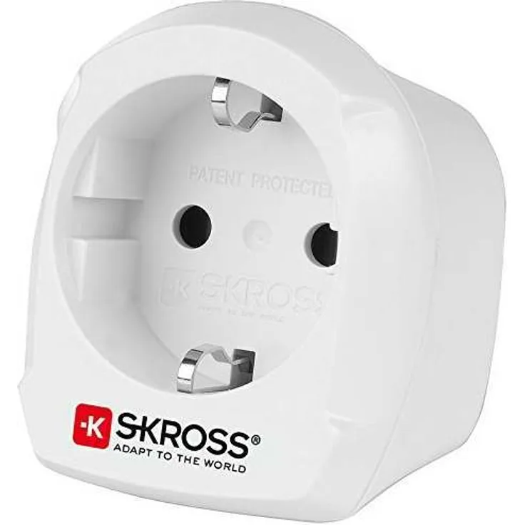 SKROSS Country Adapter Europe to UK: Reiseadapter für Reisen aus Europa in Länder, die den britischen Standard verwenden
