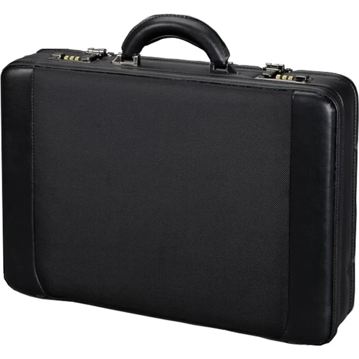 Alassio 45039 - Attaché Laptop Koffer MODICA, aus strapazierfähigem Lederimitat, ca. 45,5 x 32,5 x 10,5 cm, schwarz