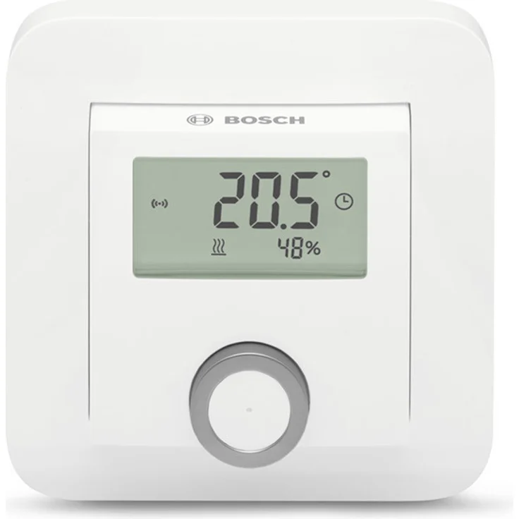 Bosch Smart Home Raumthermostat für Fußbodenheizungen mit kabelgebundener Steuerung, 230 V, kompatibel mit Google Assistant und Alexa, weiß (8750001003) – Bild 1