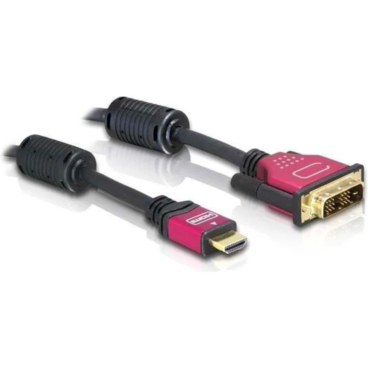 DeLOCK - Videokabel - Single Link - HDMI / DVI - HDMI, 19-polig (M) - DVI-D (M) - 5 m (84344)