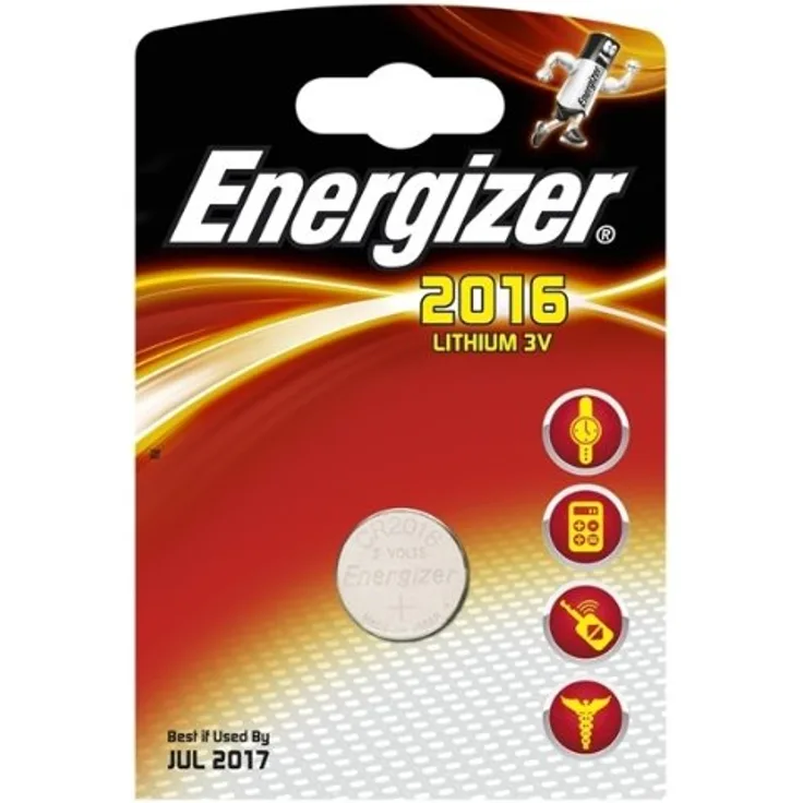 Energizer Battery CR2016 Lithium 1-pak, 235253