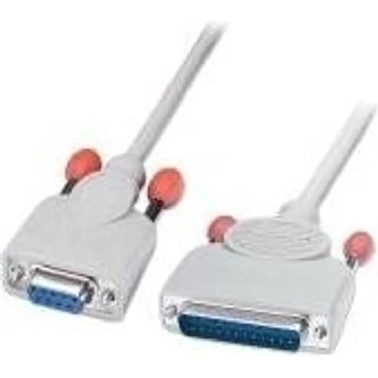 Lindy PC Serial Printer Cable - Serielles / paralleles Kabel - DB-9 (W) - DB-25 (M) - 2,0m - geformt (30293)