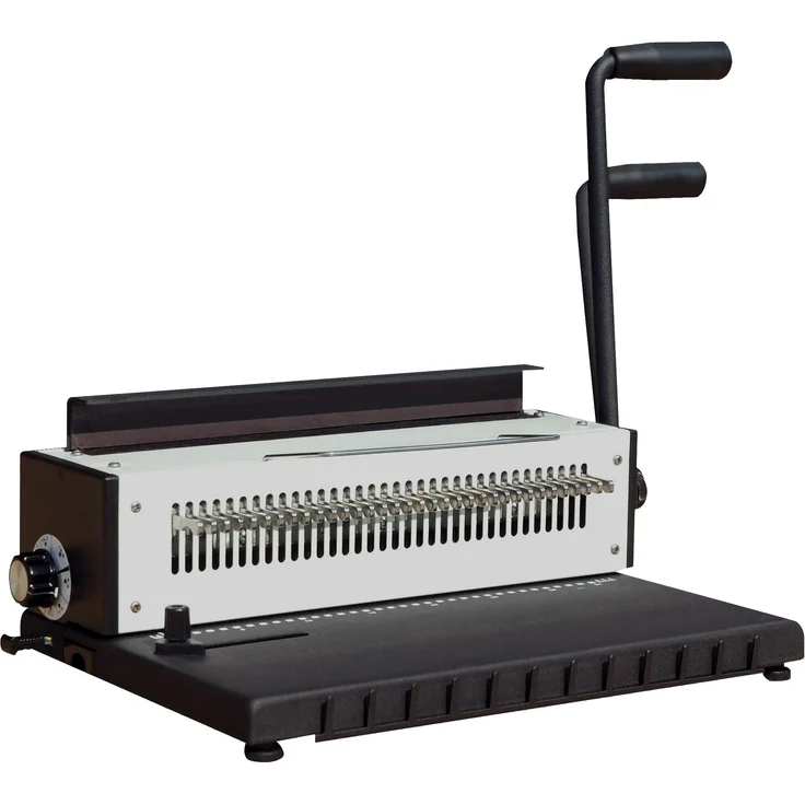 TD-1500 - Draht Bindegerät 3:1-Teilung, Stanzt bis 15 Blatt - bindet bis 135 Blatt