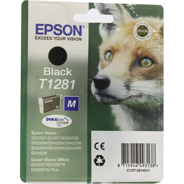 Epson C13T12814022 Schwarz Original Tintenpatronen Pack of 1