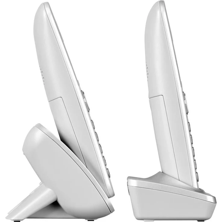 Panasonic KX-TG6822GS Duo DECT Schnurlostelefon mit Anrufbeantworter (strahlungsarm, GAP Telefon, Festnetz, Anrufsperre), perl-silber – Bild 8
