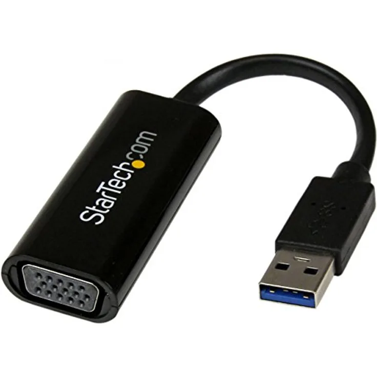 StarTech.com StarTech.com USB32VGAES USB auf VGA Adapter (Externe Grafikkarte, USB 3.0, Schlank, 1080p, Multi Monitor Adapter)