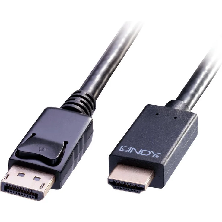 Lindy - Video- / Audiokabel - DisplayPort / HDMI - DisplayPort (M) bis HDMI (M) - 3 m - 4K Unterstützung – Bild 1