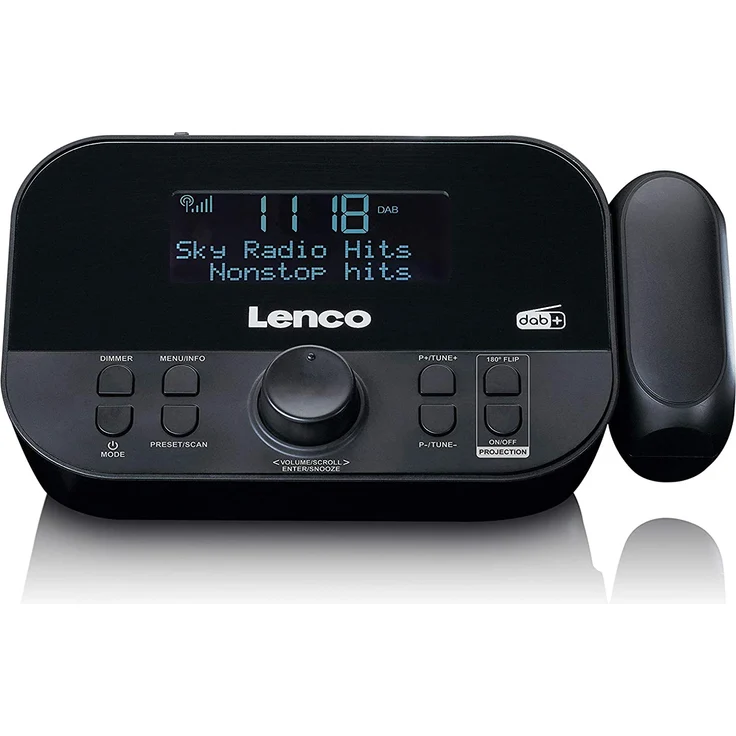 Lenco CR-615 Radiowecker, schwarz – Bild 1