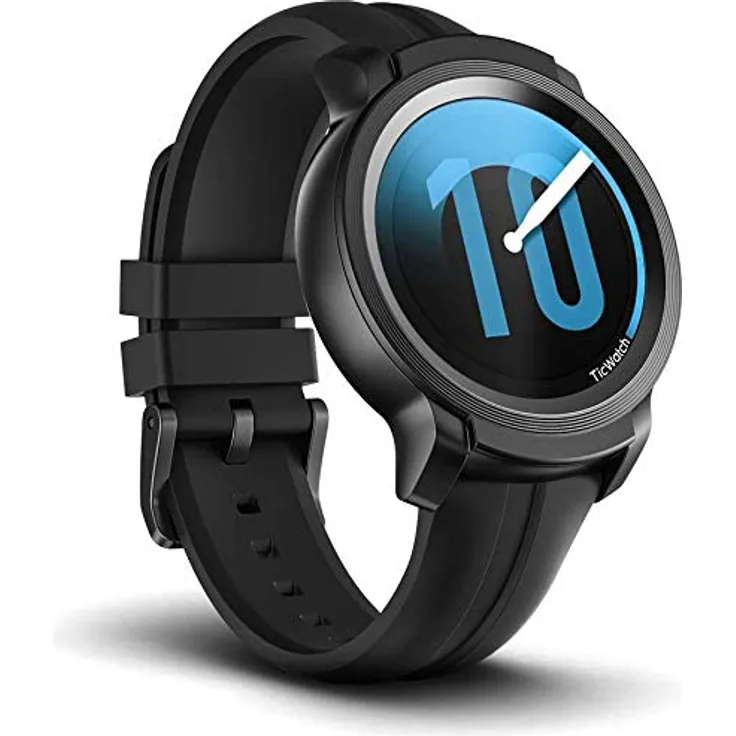 Mobvoi Ticwatch E2 Smartwatch GPS, Unisex, Einheitsgröße, Schwarz