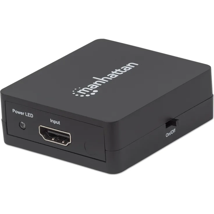Manhattan 1080p 2-Port HDMI-Splitter Strom über USB schwarz