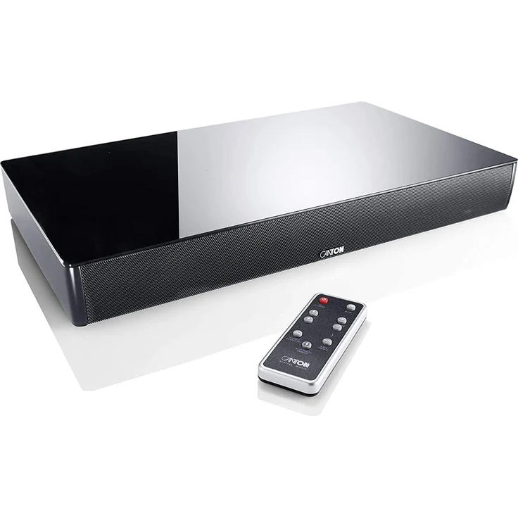 Canton DM 60 2.1 Soundbase ohne Subwoofer mit Subwoofer, kabellos/kabelgebunden, geeignet für TV, schwarz (2018) – Bild 1