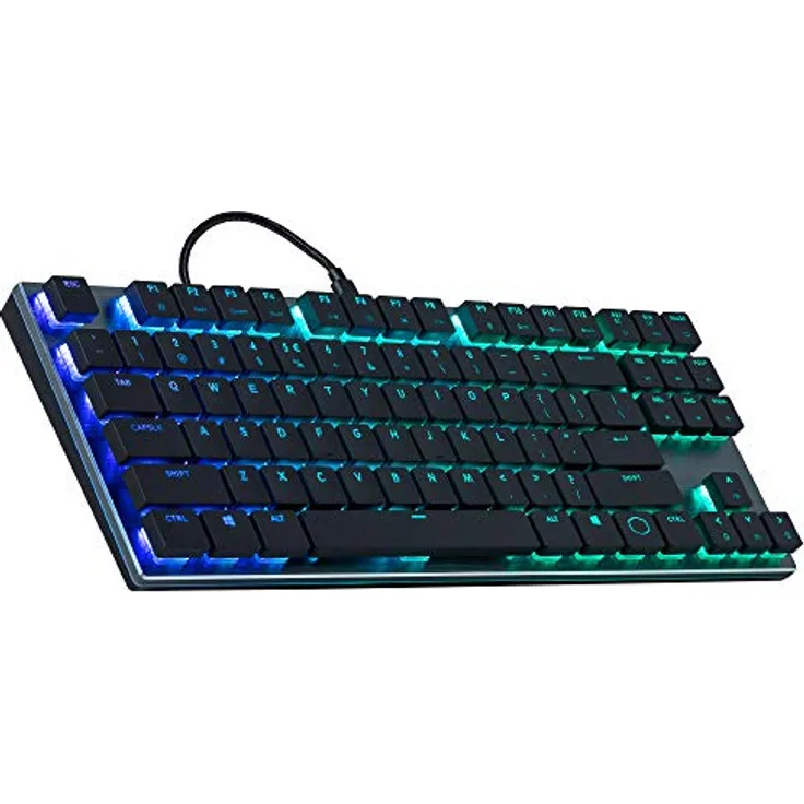 Cooler Master SK630 - Tastatur - Hintergrundbeleuchtung - USB - Deutsch QWERTZ - CHERRY MX Low Profile Red - Gun Metal Black (SK-630-GKLR1-DE)