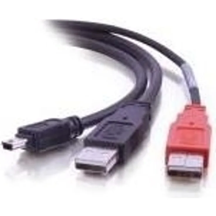 C2G ''Y'' Cable - USB-Kabel - Mini-USB Typ B, 4-polig (M) - bis - USB, USB (M) (USB/USB2.0) - geformt (81577)