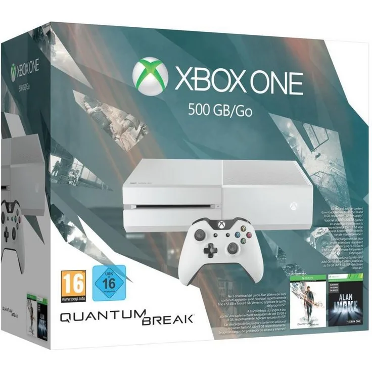 Microsoft Xbox One Robot White 500GB Bundle inkl. Quantum Break + Alan Wake Special Edition