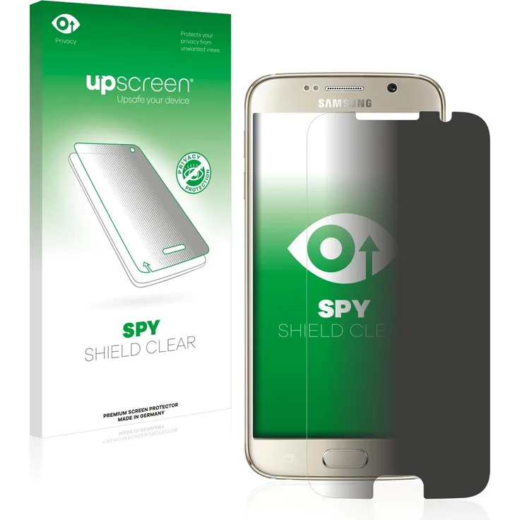 upscreen Blickschutzfolie Samsung Galaxy S6 Privacy Screen Sichtschutzfolie, Anti-Spy Displayschutzfolie - Made in Germany