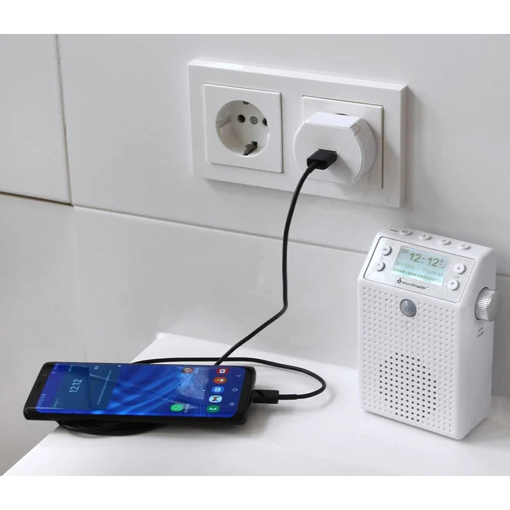 Soundmaster DAB60WE Digitalradio mit Bluetooth, WLAN, LCD-Display, weiß – Bild 7