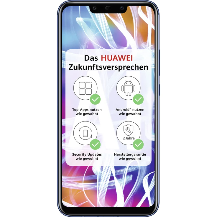 Huawei Mate 20 lite Smartphone 16cm (6,3 Zoll) IPS-Display, 64GB interner Speicher, 4GB RAM, Dual-SIM, Android, Saphirblau – Bild 1