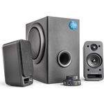 Wavemaster MX3+ BT 2.1 Lautsprecher System (50 Watt) mit Bluetooth-Streaming Aktiv-Boxen für TV-Tablet-Smartphone-PC schwarz (66506)