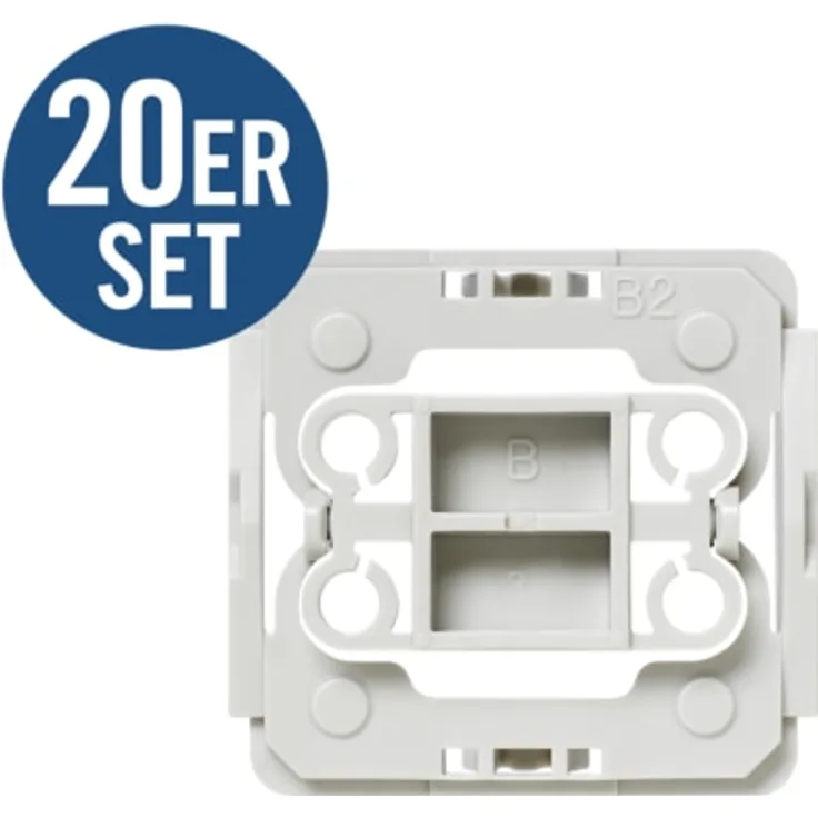 eQ-3 Adapter-Set Berker B2, 20er Set (EQ3-ADA-B2)