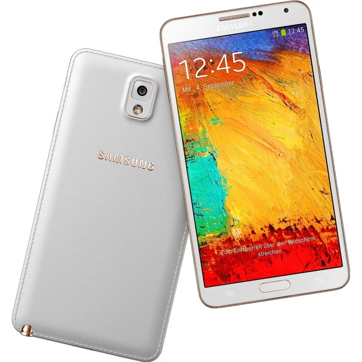 Samsung Galaxy Note 3 Smartphone 14,48cm (5,7 Zoll) Display, 32GB interner Speicher, 3GB RAM, Android, Gold/Weiß – Bild 4