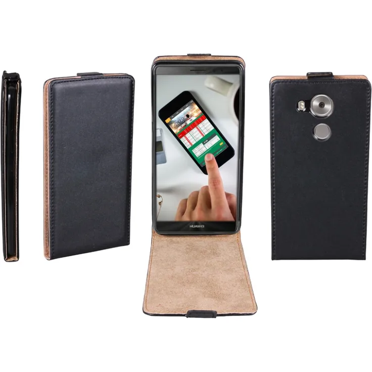 PATONA Flip Case, geeignet für Huawei Mate 8 schwarz Ultra Slim