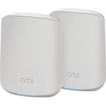 NETGEAR Orbi RBK352 - WLAN-System (Router, Extender) - bis zu 232 m² - Netz - GigE - 802.11a/b/g/n/ac/ax - Dual-Band
