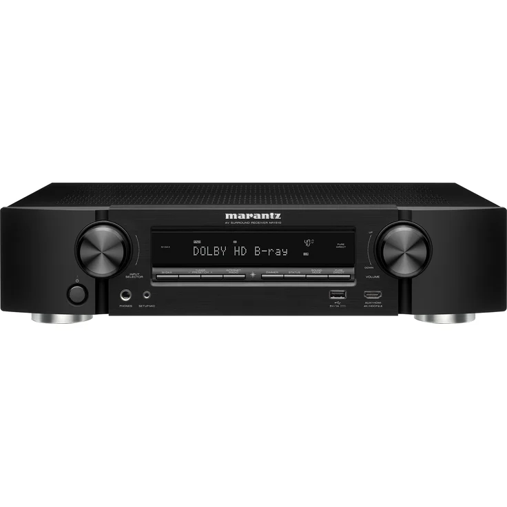 Marantz NR1510 5.2-Kanal AV-Receiver, Hifi Verstärker, HEOS Multiroom, Musikstreaming, AirPlay 2, Bluetooth, Wi-Fi, WLAN, 6 HDMI Eingänge, Alexa Kompatibel – Bild 3