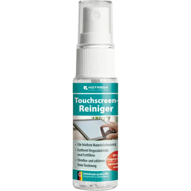 HOTREGA Touchscreen-Reiniger 30ml - Anti Fett- und Fingerabdruck, schlierenfrei