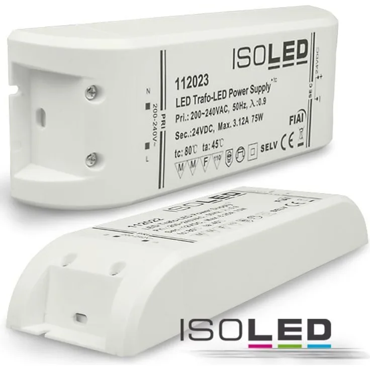 LED Trafo Driver Treiber Netzteil 24V-DC, 0-75W