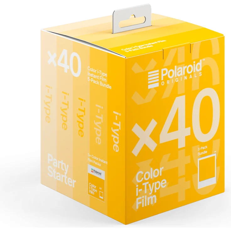 Color i-Type 5er Pack mit 40 Aufnahmen, Sofortbildfilm