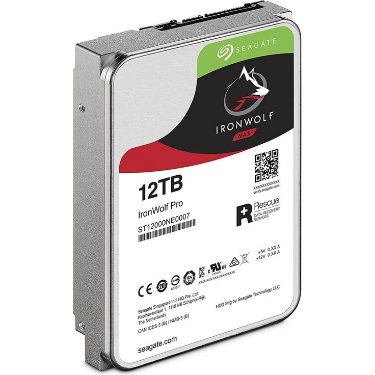 Seagate IronWolf Pro NAS HDD +Rescue 12TB (ST12000NE0007) – Bild 1